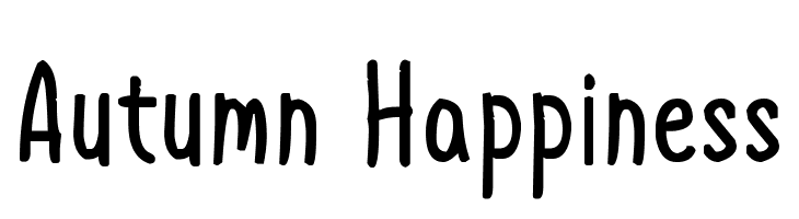 Autumn Happiness  Fuentes Gratis Descargar
