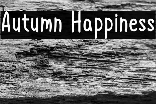 Autumn Happiness Font examples
