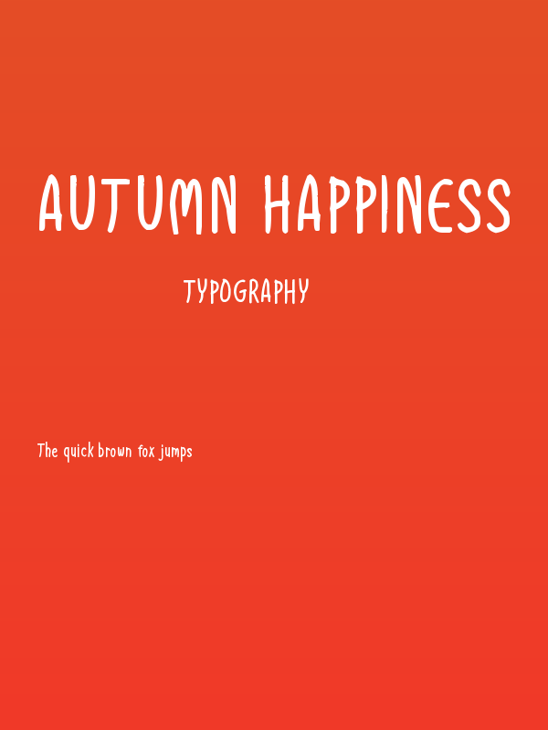 Autumn Happiness Poster