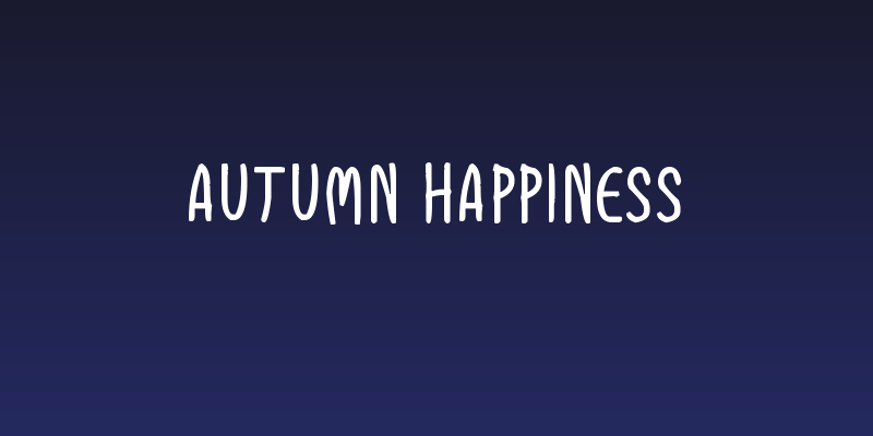 Autumn Happiness Social Header