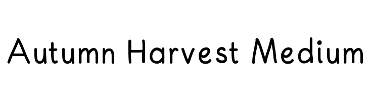 Autumn Harvest Medium  नि: शुल्क फ़ॉन्ट्स डाउनलोड