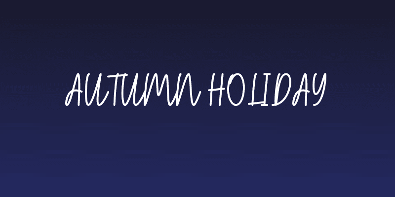 Autumn Holiday Social Header