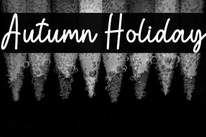 Autumn Holiday Font examples