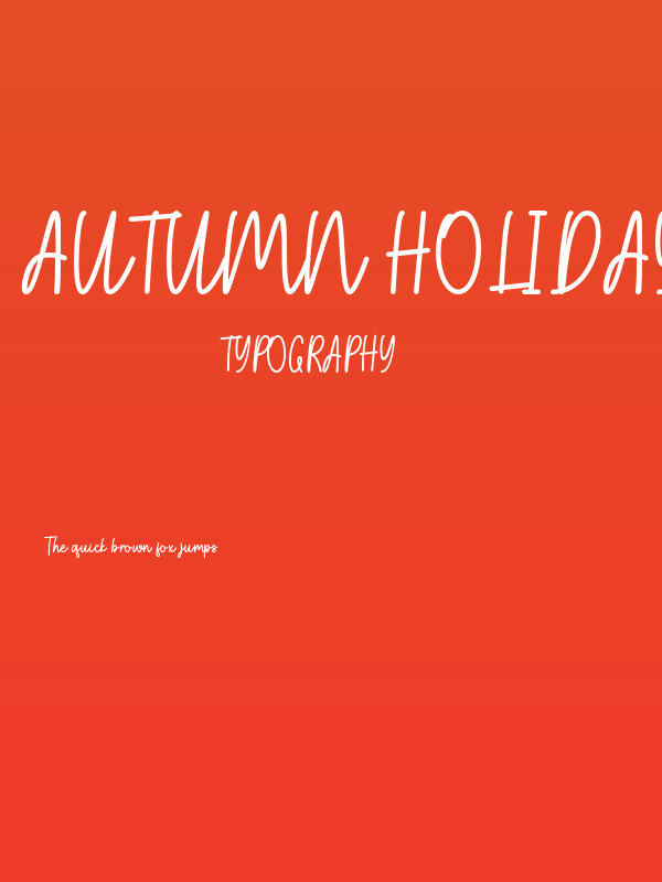 Autumn Holiday Poster
