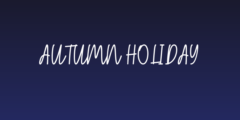 Autumn Holiday Social Header