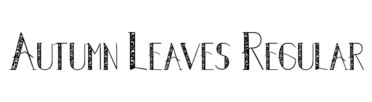 Autumn Leaves Regular  Frei Schriftart Herunterladen