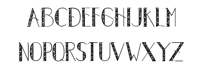 Autumn Leaves Regular Font LOWERCASE