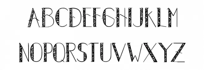 Autumn Leaves Regular Font LOWERCASE