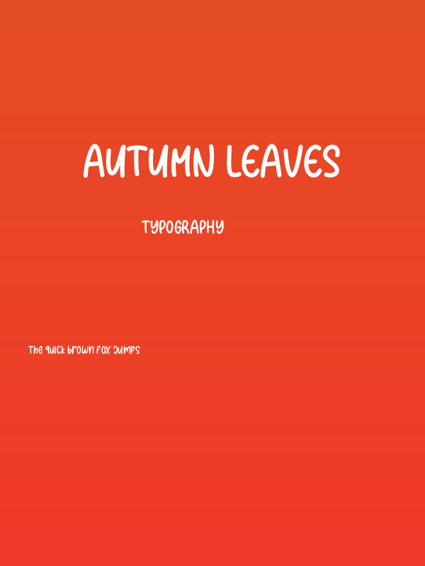 Autumn Leaves Poster