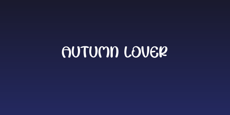 Autumn Lover Social Header