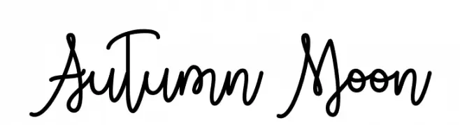 Autumn Moon  Fuentes Gratis Descargar