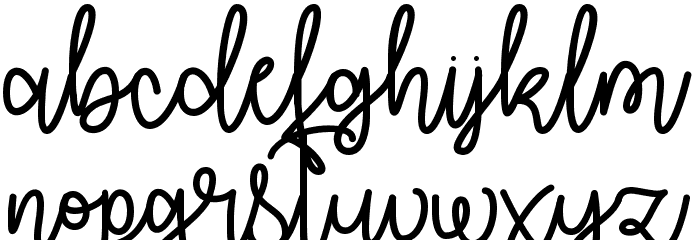 Autumn Moon Font LOWERCASE