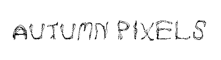 Autumn Pixels Шрифта