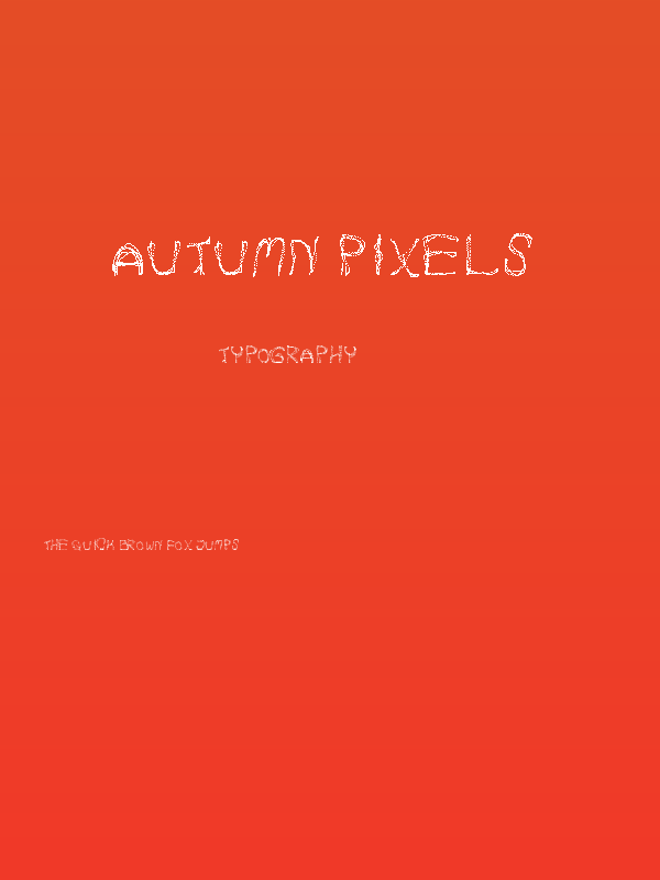 Autumn Pixels Poster