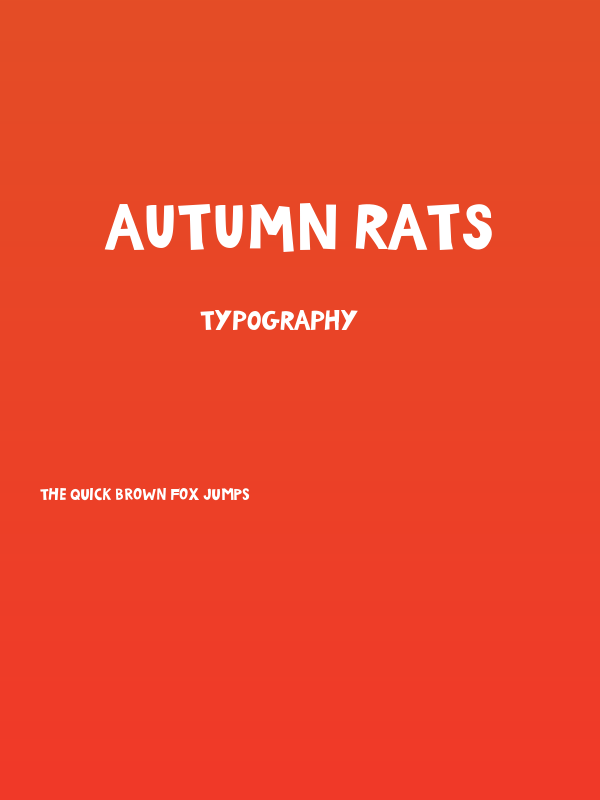 Autumn Rats Poster