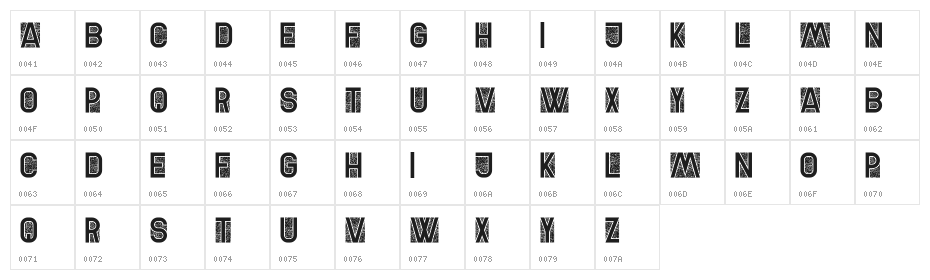 Autumn Regular Character Map