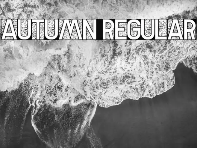 Autumn Regular Font examples