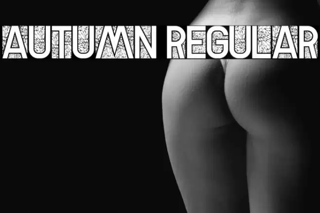 Autumn Regular Font examples