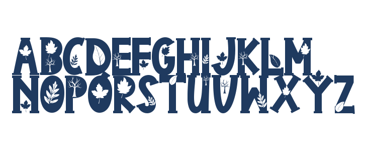 Autumn Scenery Uppercase