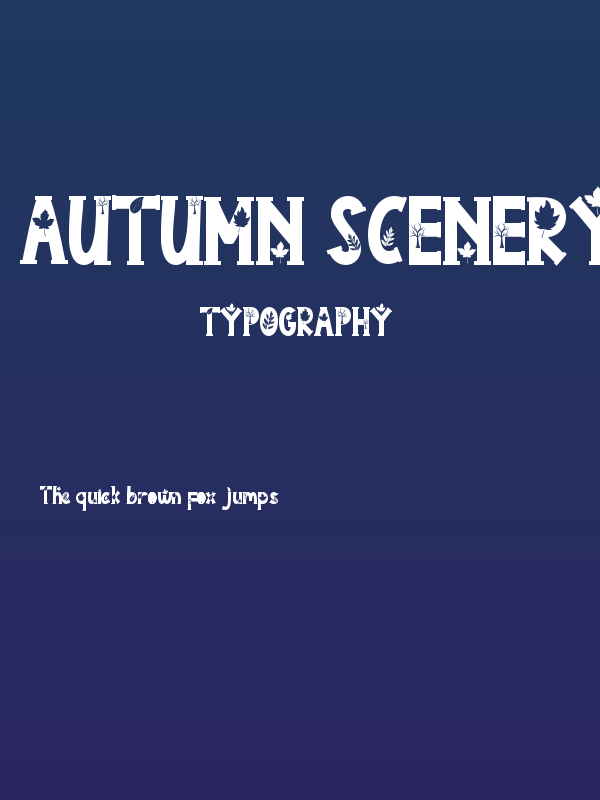 Autumn Scenery Poster