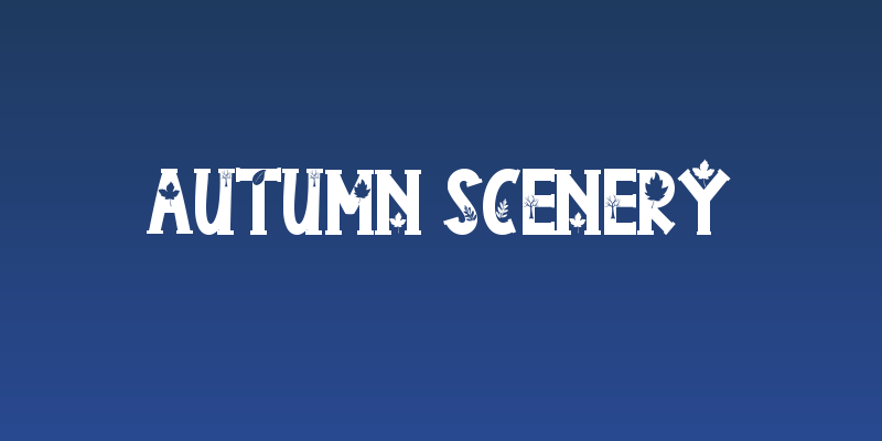 Autumn Scenery Social Header