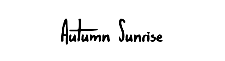 Autumn Sunrise  Free Fonts Download