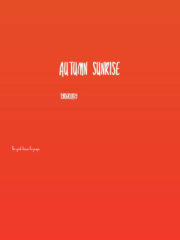 Autumn Sunrise Poster