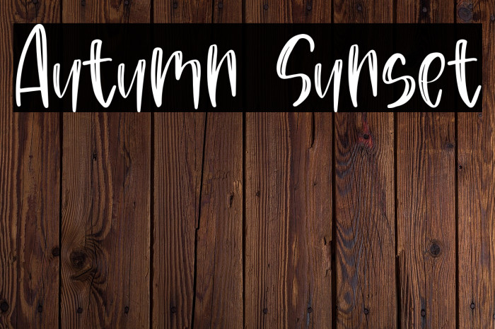 Autumn Sunset Example 3