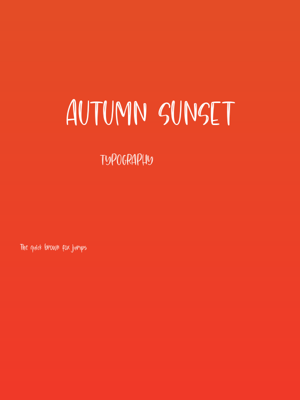 Autumn Sunset Poster