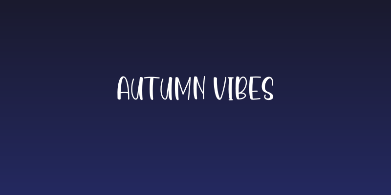 Autumn Vibes Social Header