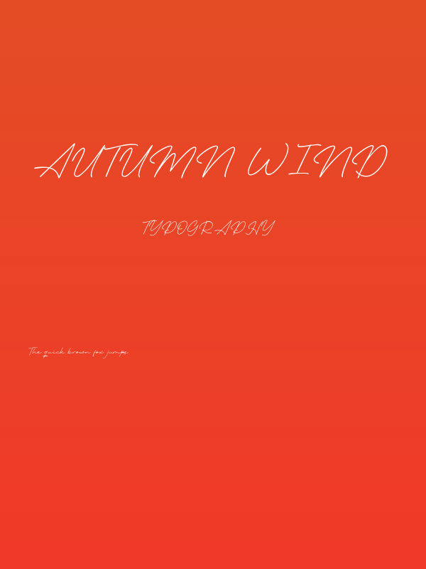 Autumn Wind Poster