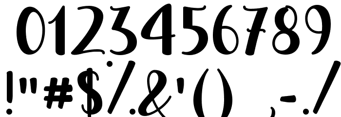 Autumn in November Font OTHER CHARS