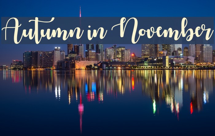 Autumn in November Font examples
