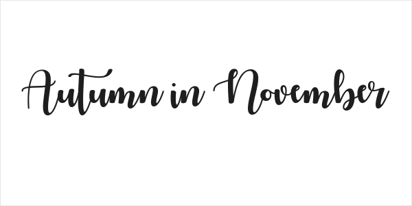 Autumn in November Logo