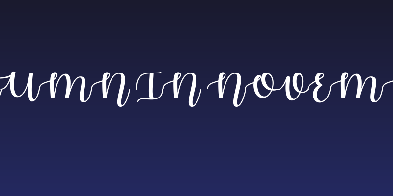 Autumn in November Social Header