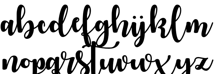 Autumn in November Font LOWERCASE