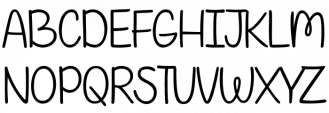 Autumn in September Font UPPERCASE