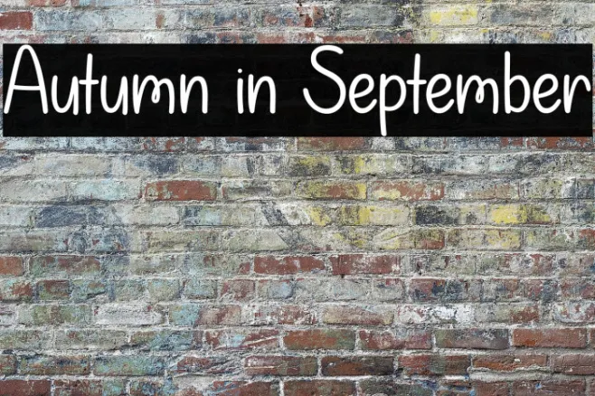 Autumn in September Example 3