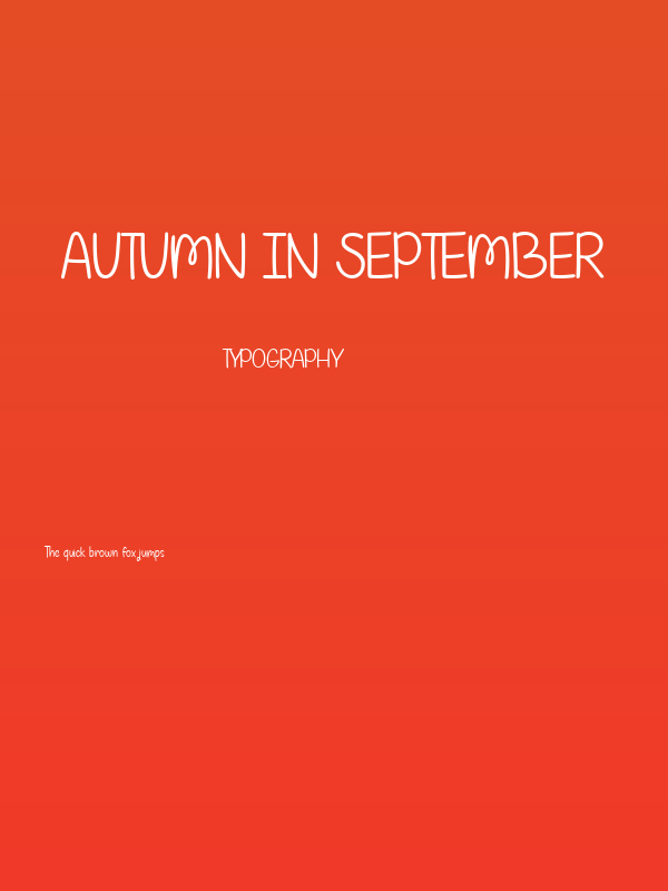Autumn in September Poster