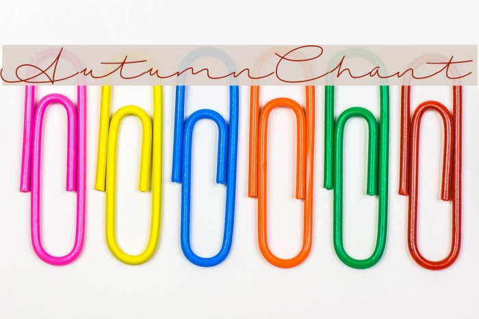 AutumnChant Font examples