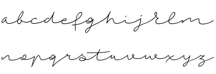 AutumnChant Font LOWERCASE