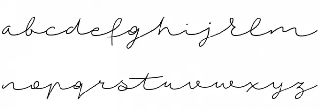 AutumnChant Font LOWERCASE