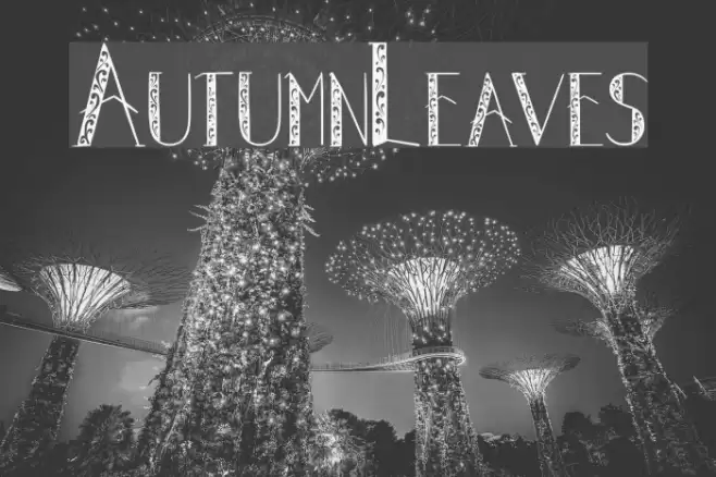 AutumnLeaves Font examples