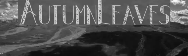 AutumnLeaves Font examples