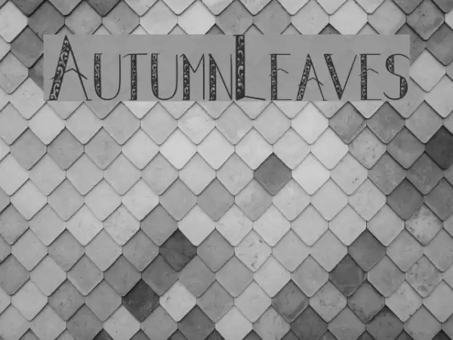 AutumnLeaves Font examples