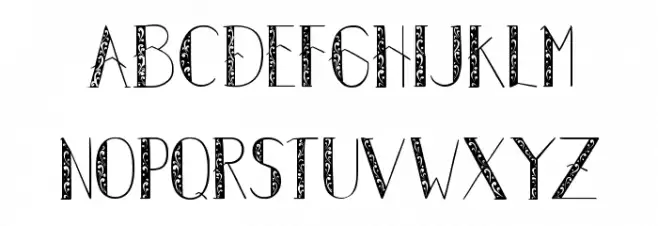 AutumnLeaves フォント 小文字