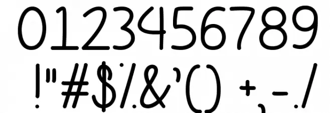 AutumnMoon Font OTHER CHARS