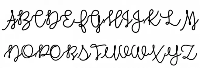 AutumnMoon Font UPPERCASE
