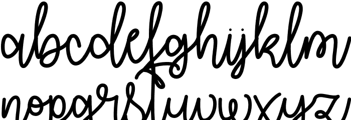 AutumnMoon Font LOWERCASE