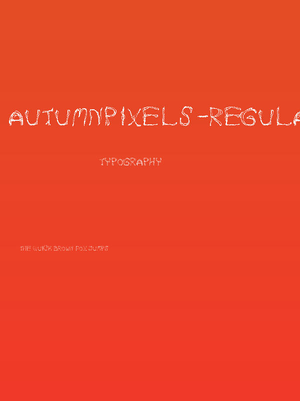 AutumnPixels-Regular Poster